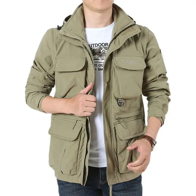 Herren Herbstjacke Wasserdicht Winddicht