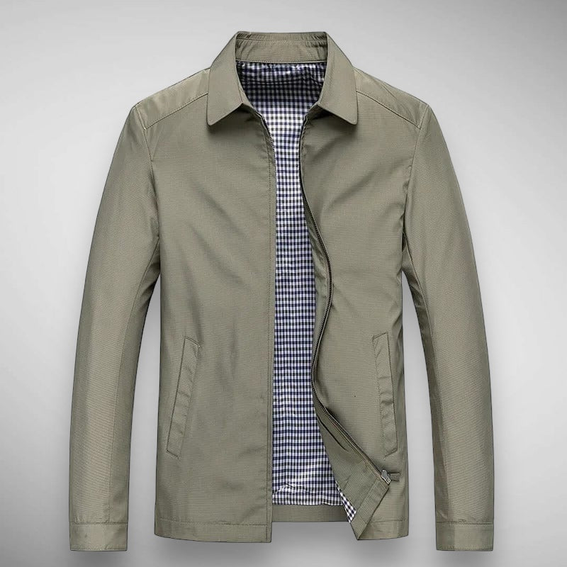 Herren Harrington Jacke Kariert Klassisch