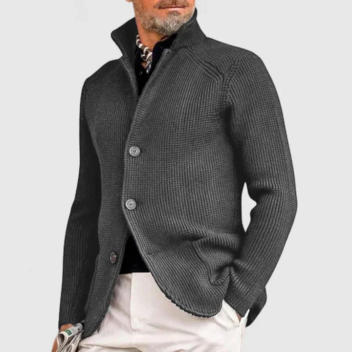 Herren Cardigan Modern Knopfverschluss
