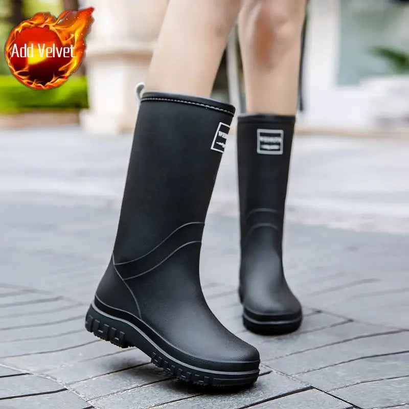 Wasserfeste Damenstiefel Mid Calf Rutschfest