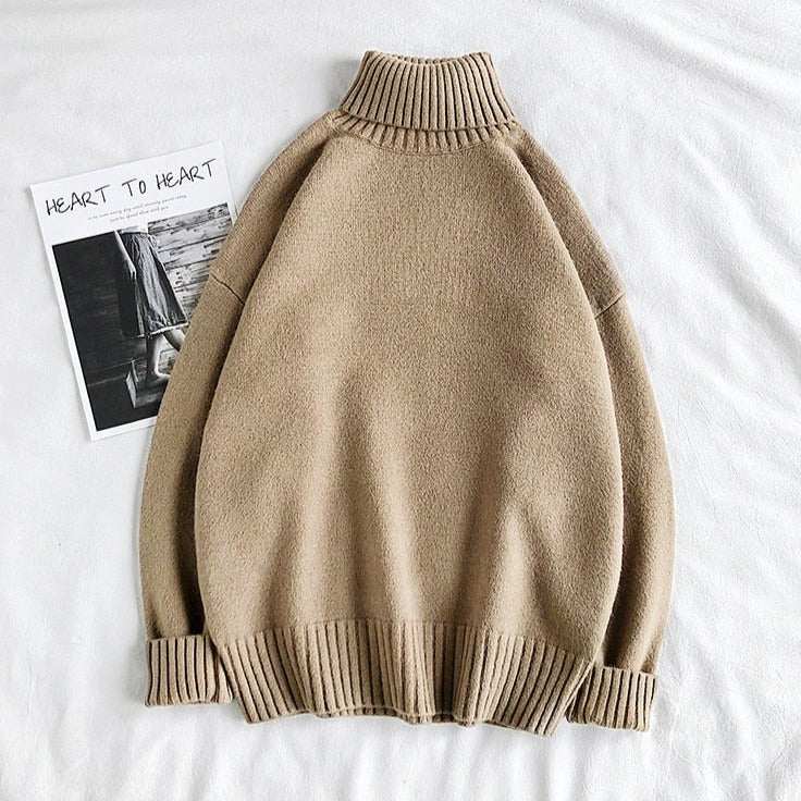 Großer Herren Rollkragenpullover Oversized Strick