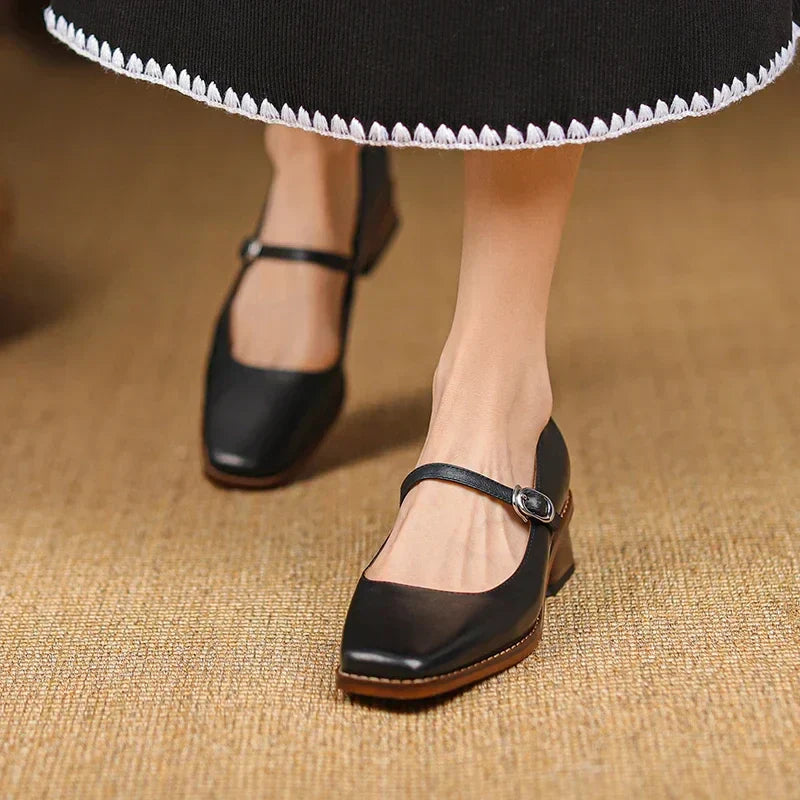 Frauen Sandalen Sommer Riemen Blockabsatz