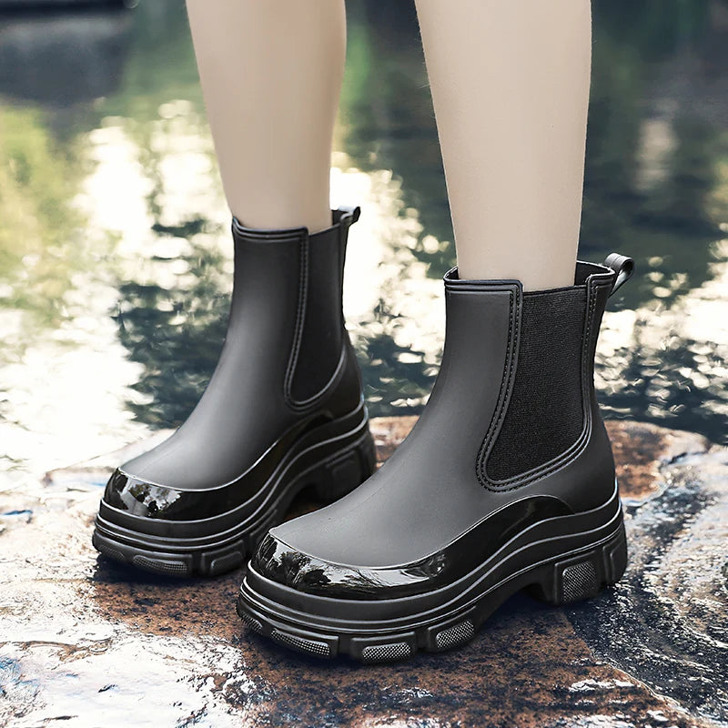 Wasserdichte Gummistiefel Kurz Slip-On