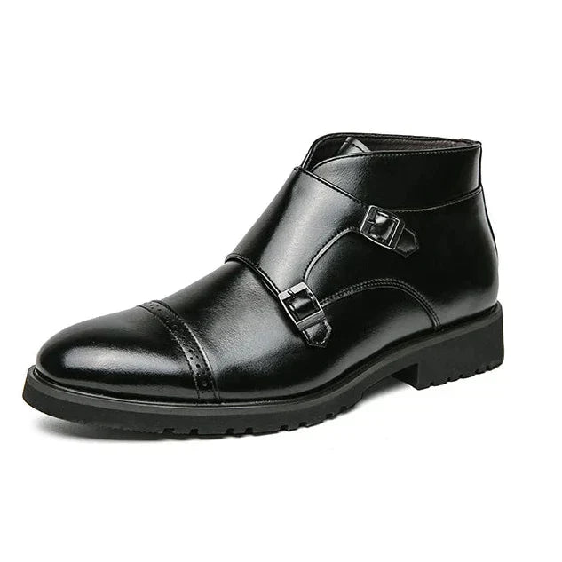Herrenstiefel Robust Mit Doppel-Schnalle