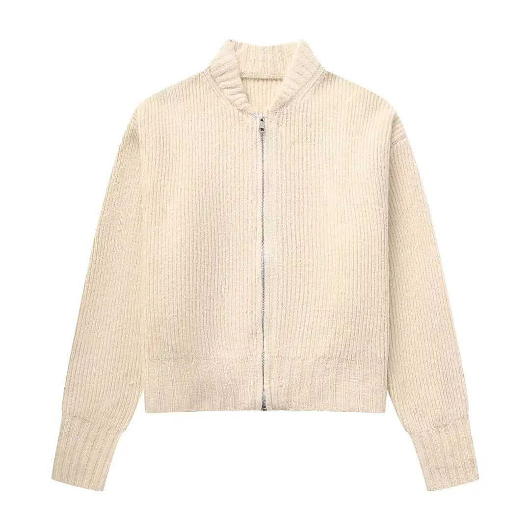 Damen Cardigan Herbst Modell Wollig