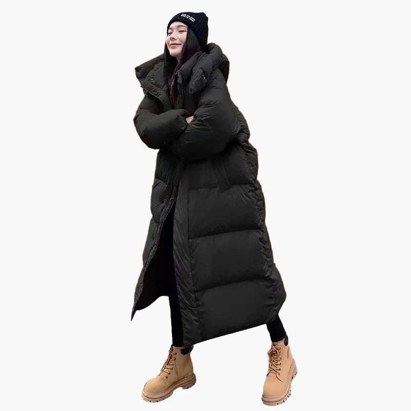Damen Wintermantel Oversized Kapuzenparka Warm