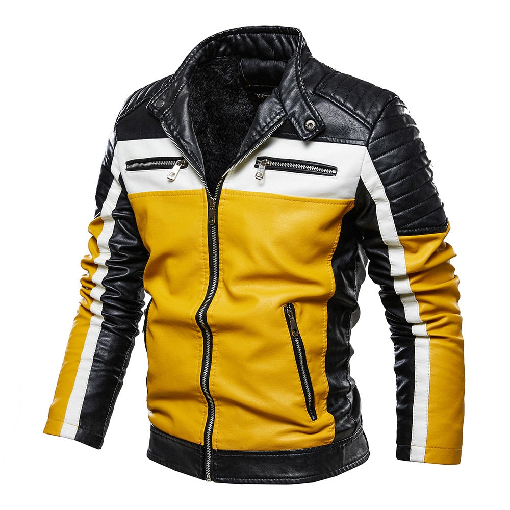Moderne Lederjacke Herren Klassiker