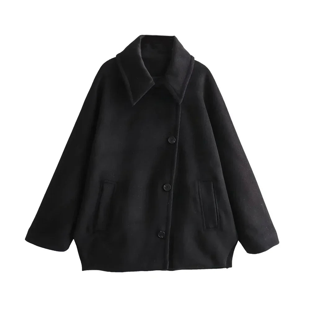 Damen Cape Elegantes Design mit Knöpfen
