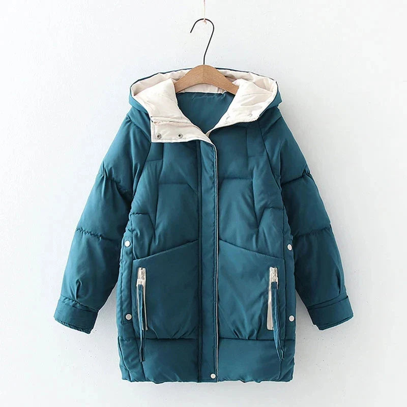 Warme Oversized Daunenjacke Winter