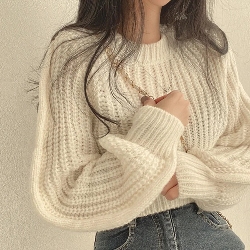 Weiches Strickoberteil Frauen