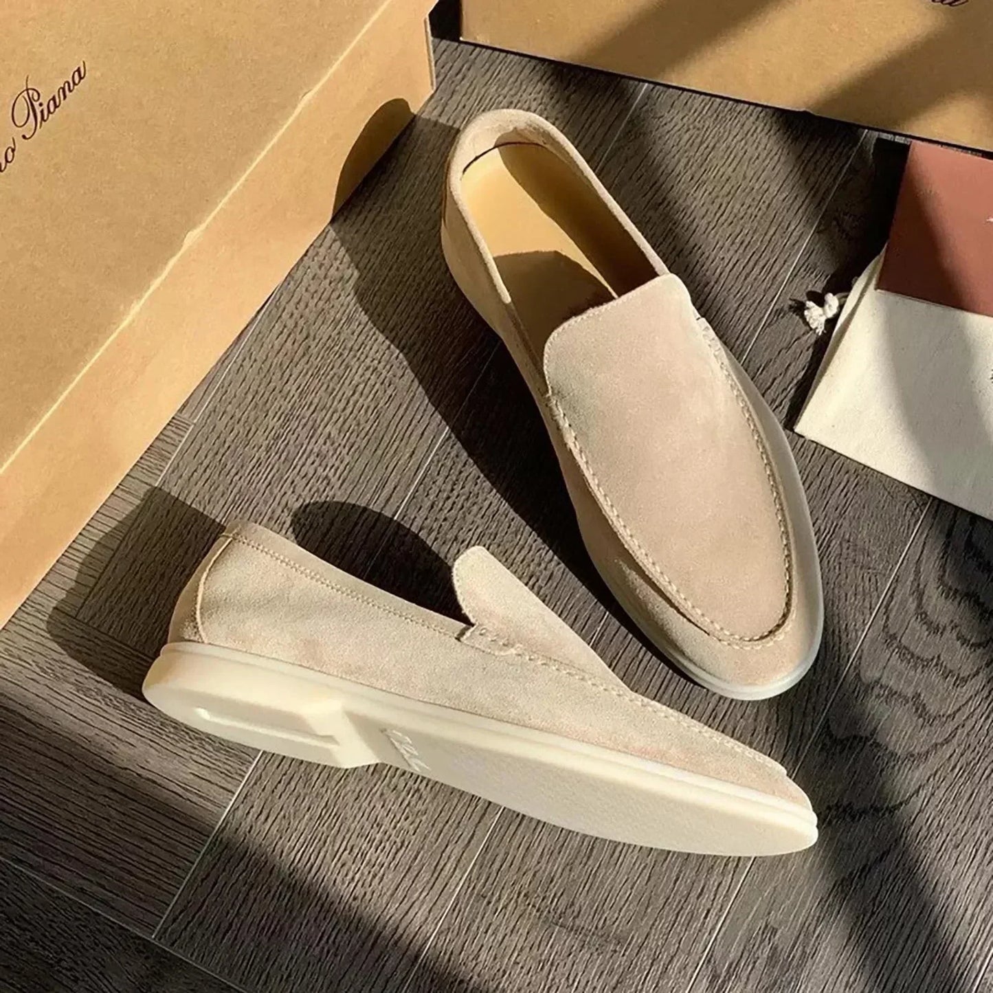 Herren Halbschuhe Klassik Eleganz Schnürsenkellos