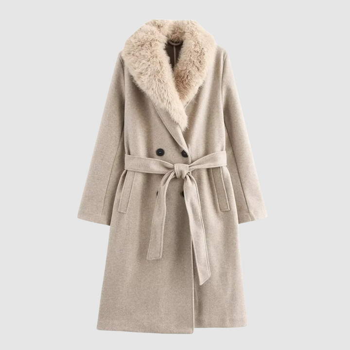 Wintermantel Damen Klassisch Beige - IdealeKleiden