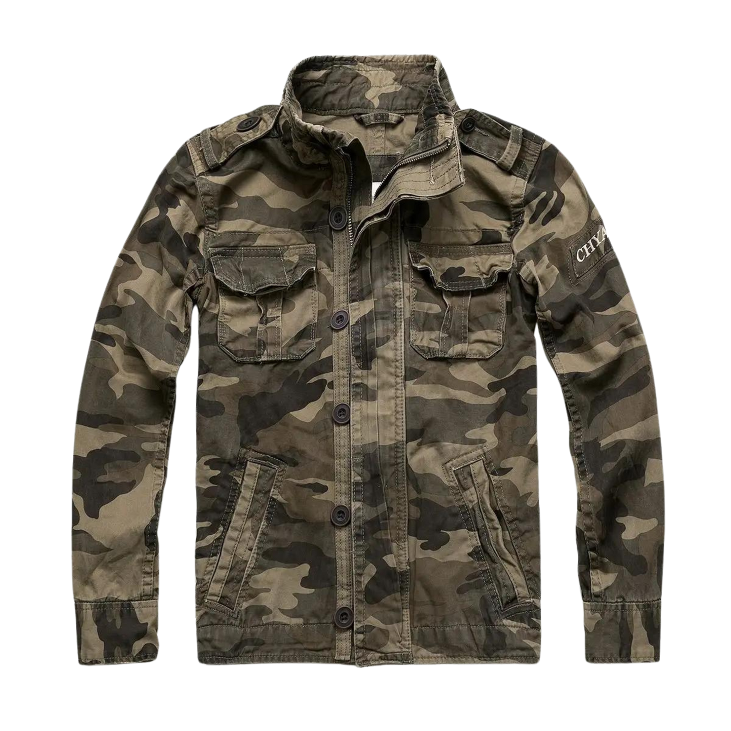 Retro Jeansjacke Vieltaschig Vintage Style