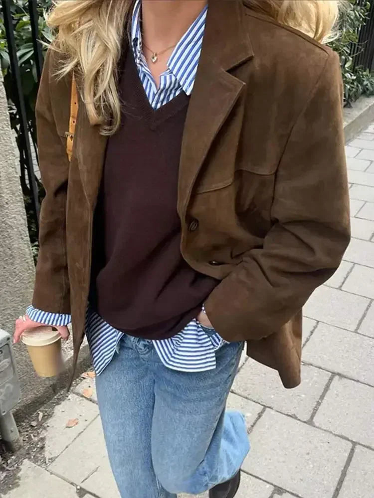 Damen Herbstjacke Taillierte Form Isolierend