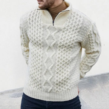 Herren Winterpullover Wollig Warm