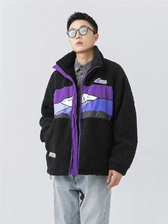 Übergroße Wolljacke Oversized Schick