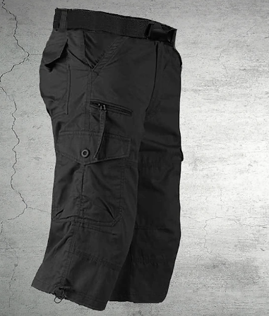 Elastische Herren-Shorts Cargostil Bequem