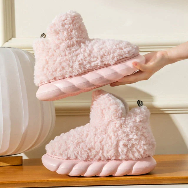Weiche Fleece-Stiefel für Damen