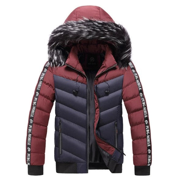 Berno - Herren Winterjacke Zwei-Farben-Design