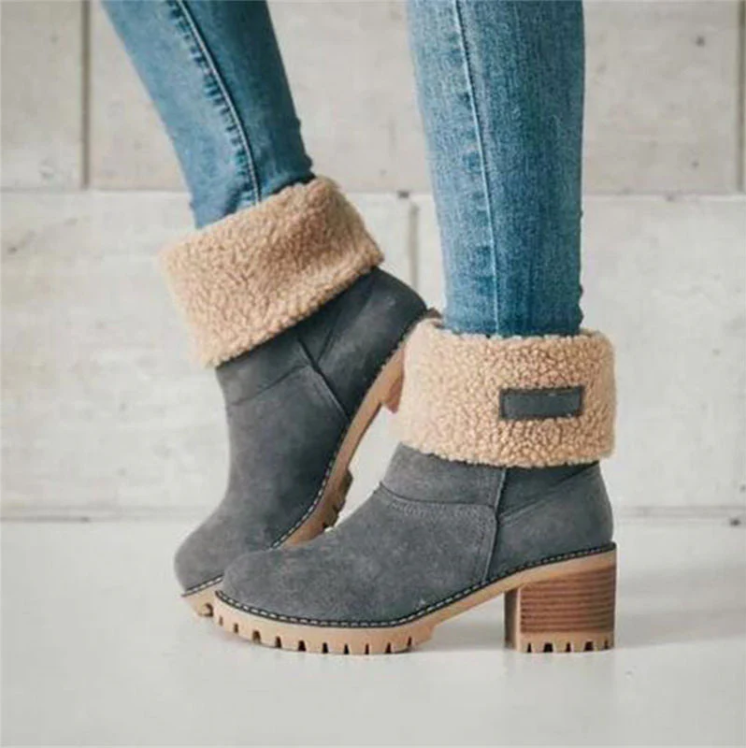Warmes Winterstiefel Paar Schnee Stiefel Damen