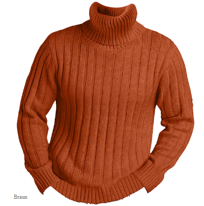 Lässiger Rollkragenpullover Herren Casual Style