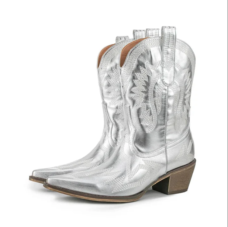 Westernstiefel Damen Leder Klassisch