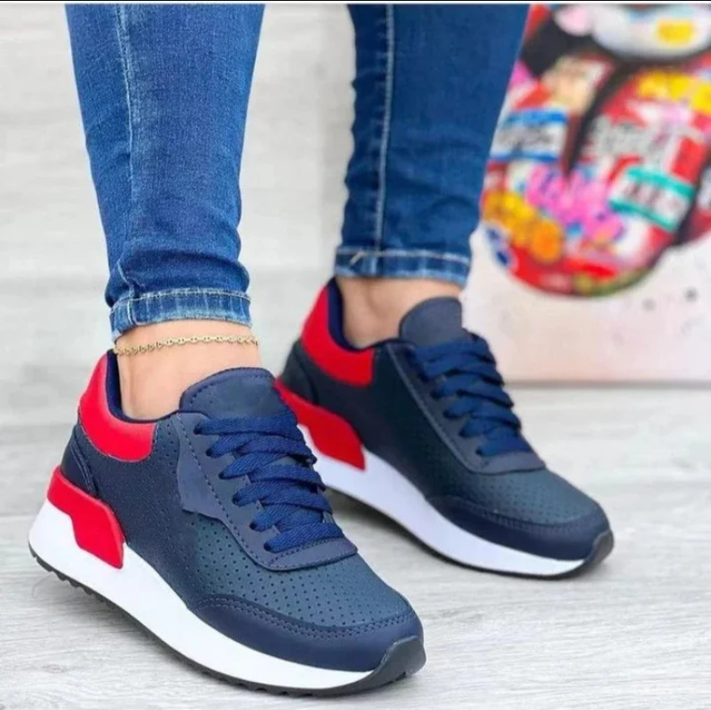Damen Sneaker Modern Dreifarbig