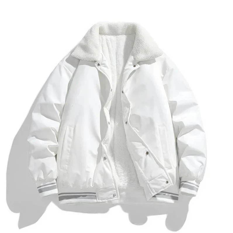 Herren Winterjacke Sherpa Fellkragen Warm Isoliert