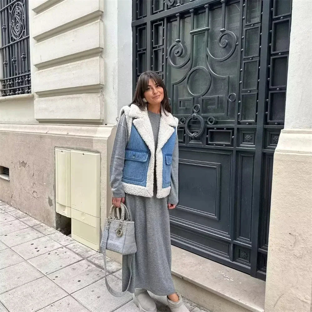Sommer Denim Jacke Ohne Ärmel - IdealeKleiden