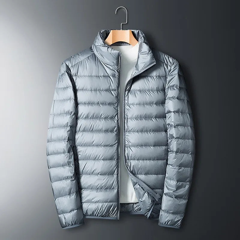 Herren Daunenjacke Warm Isoliert Stehkragen