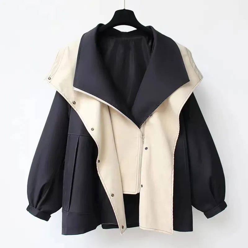 Stylische Regenjacke Damen Oversized Wasserdicht