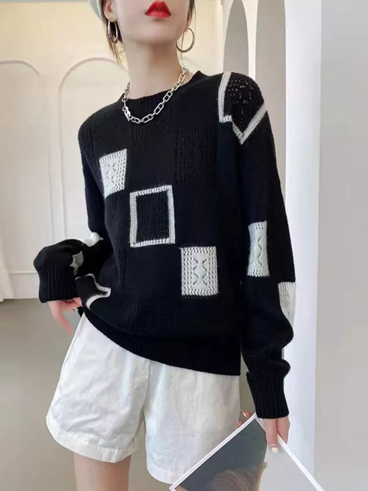 Damen Pullover Übergröße Bequem