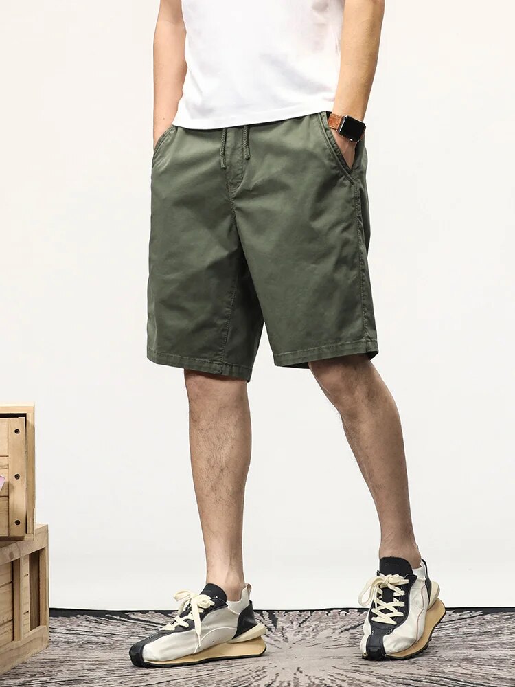 Herren Shorts Lang Kordelzug Freizeit Sommer