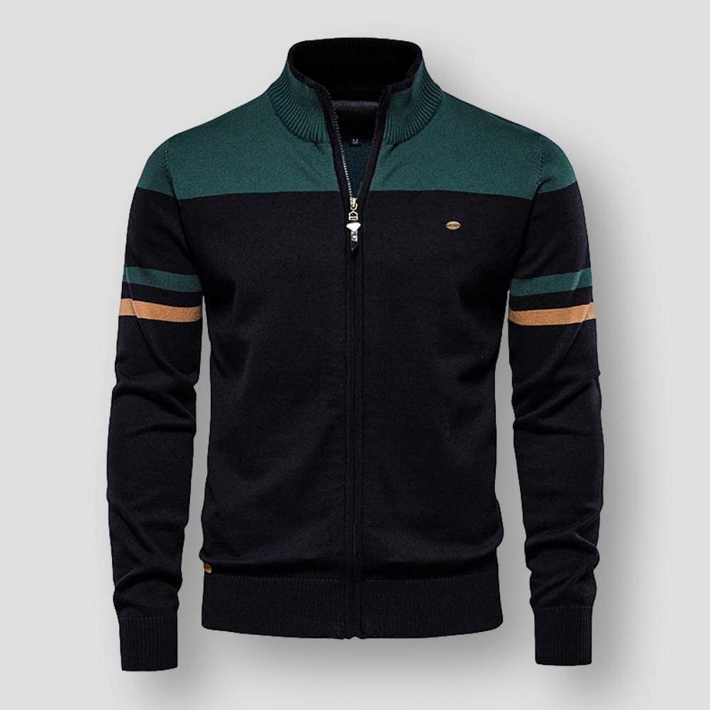 Herrenjacke Retro Streifen Style