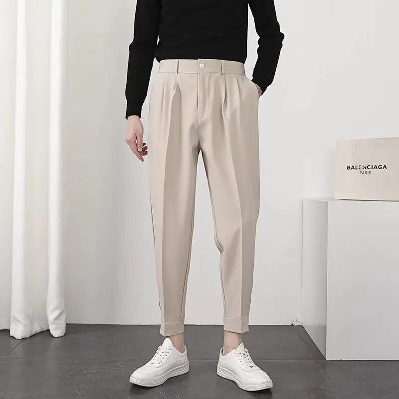 Bequeme Herrenhose Elastischer Bund Locker Sitzend