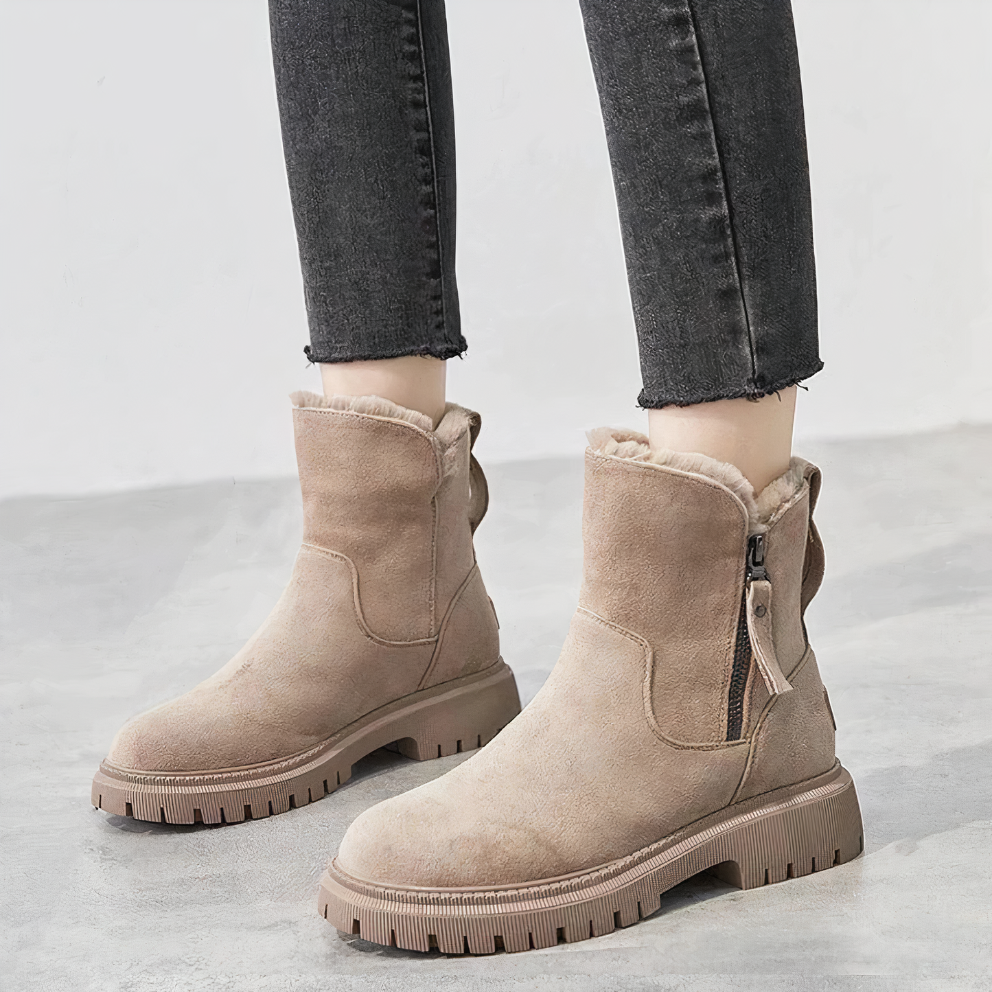 Winterstiefel Knöchelhoch Fell-lined Warm