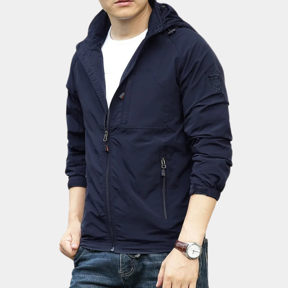 Leichte Herrenjacke mit Kapuze Sommer