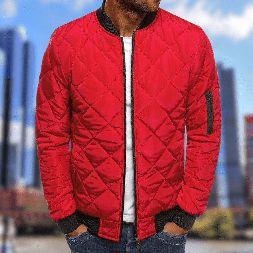 Warme Herren Steppjacke Winter Bomber