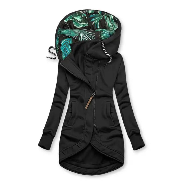 Lange Damenwinterjacke - Gefütterte Daunenjacke Warm
