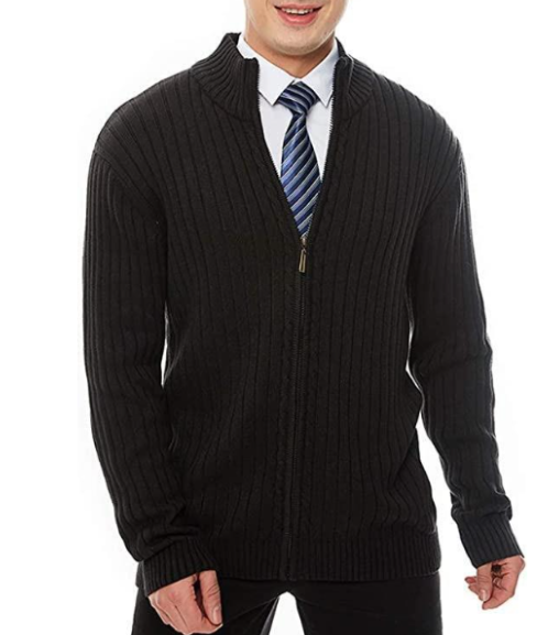 Herren Strickjacke Reißverschluss Warm
