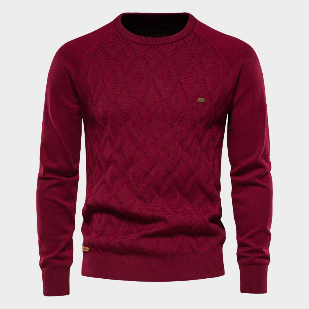 Herren Strickpullover Rundhals Modern