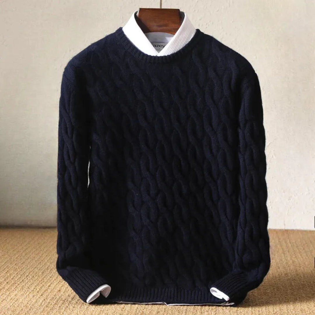 Herrenkleid Modern Kabelstrick Muster