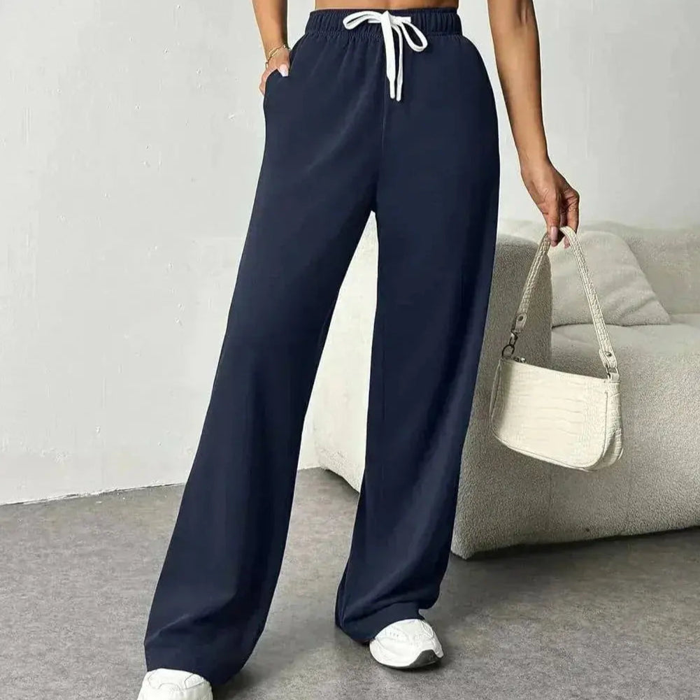 Bequeme Jogginghose Damen Weites Bein Elastisch