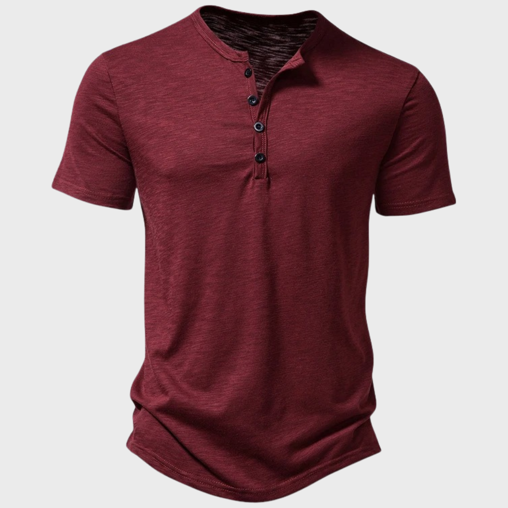 Herren T-Shirt Kurzarm V-Ausschnitt Modern