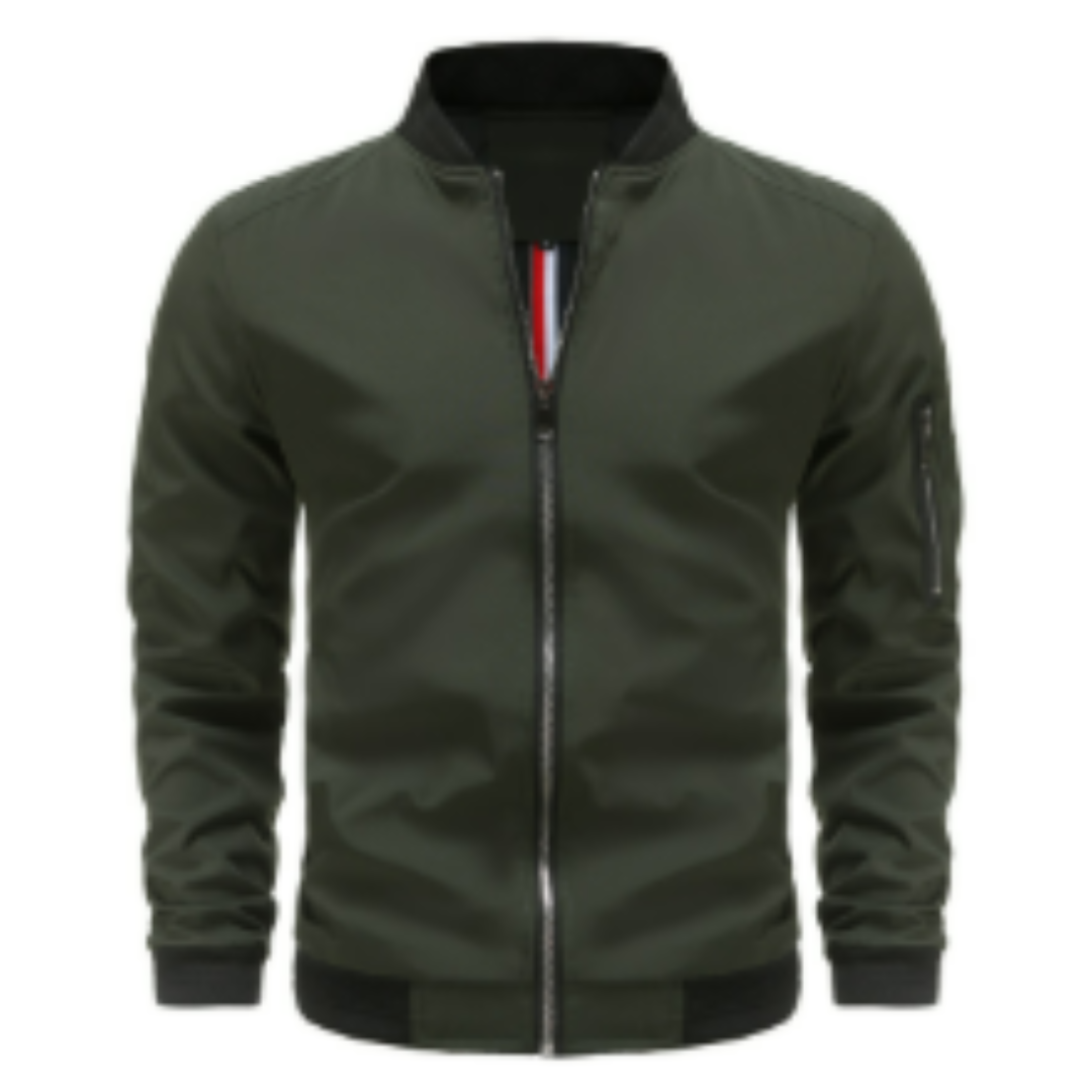Herren Steppjacke Reißverschluss Schnitt