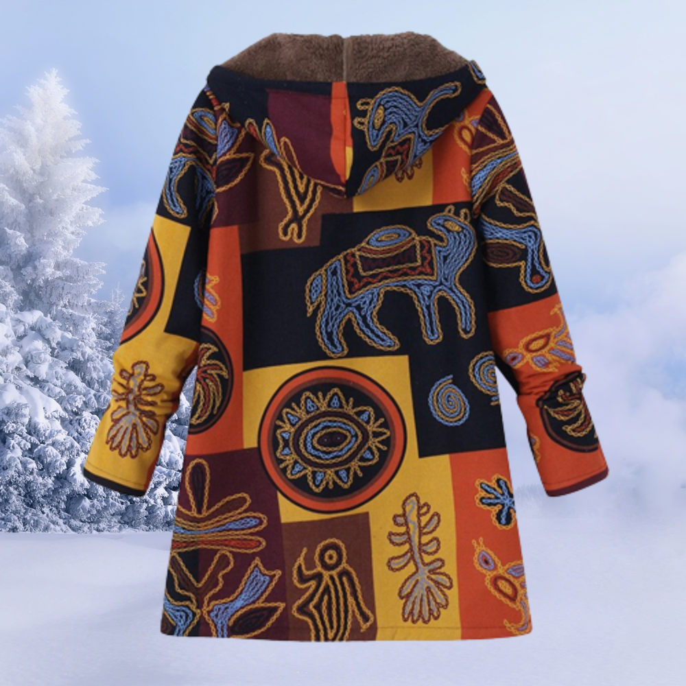 Elegante Damenjacke Blumenmuster