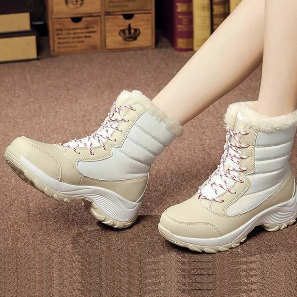 Wasserdichte Winterstiefel Damen Kunstfell