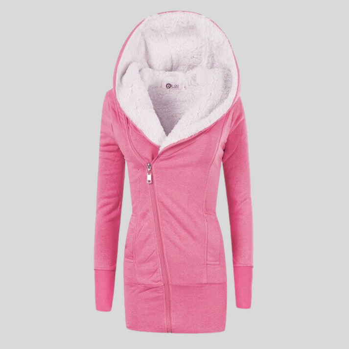 Winterjacke Damen Kapuze Schnellverschluss