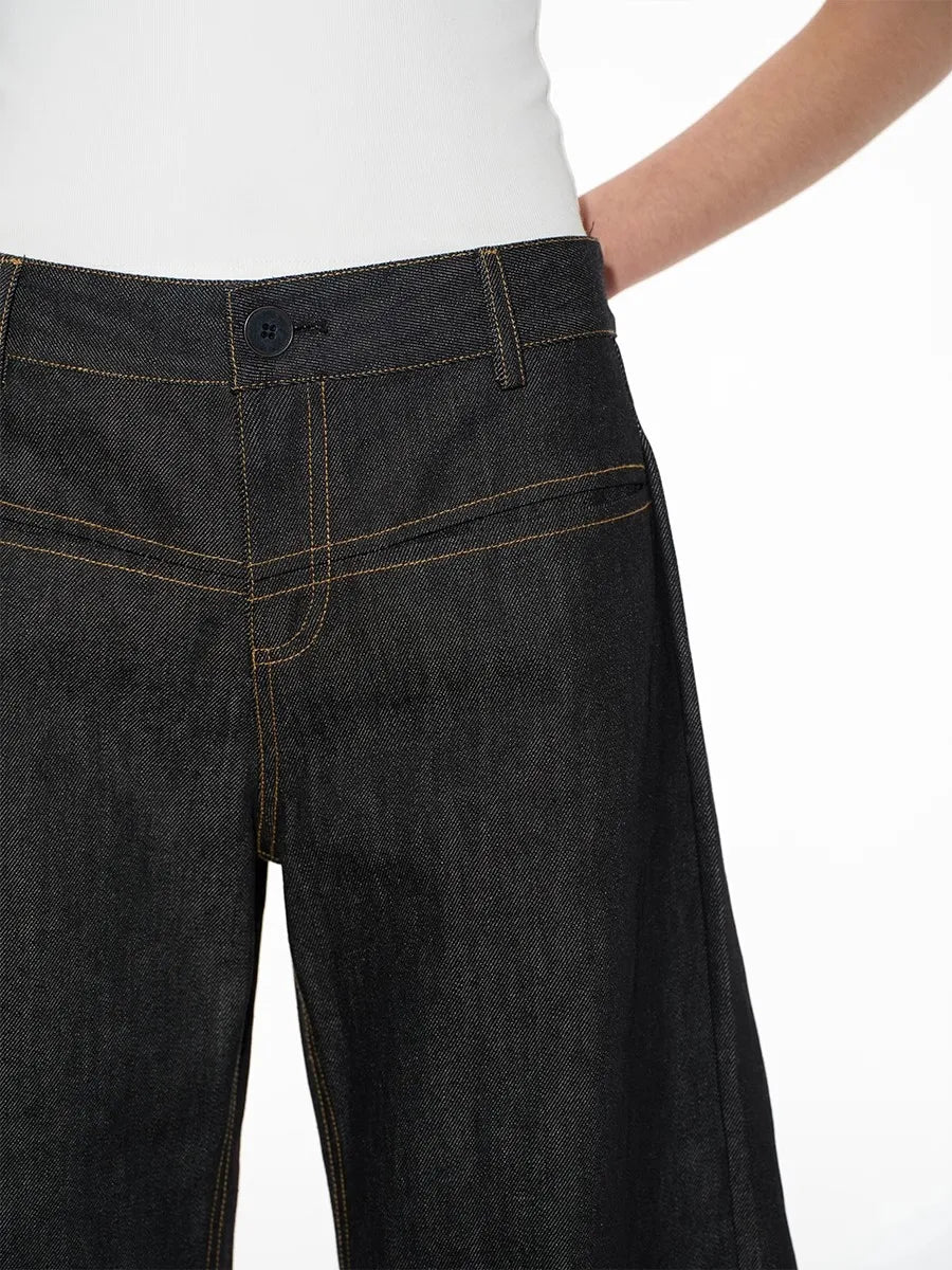 Bequeme Damenjeans Low Waist Baggy Style - IdealeKleiden