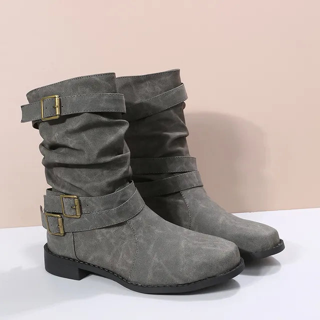 Stilvolle Kniehohe Stiefel Retro-Look